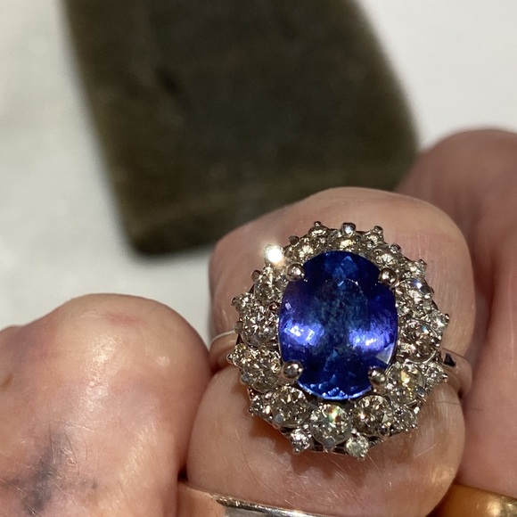 Tanzanite and diamond ring - Picture 4 of 7